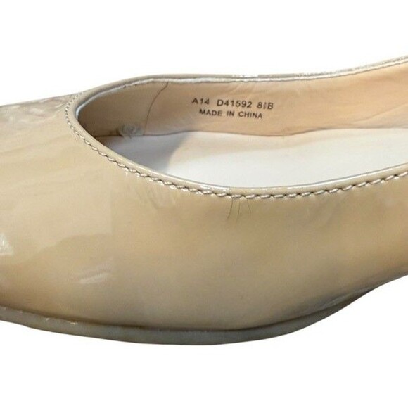 Cole Haan Womens Size 8.5 Patent Leather Flats Tan D41592 - Beige-Pointy- Career - Picture 6 of 10